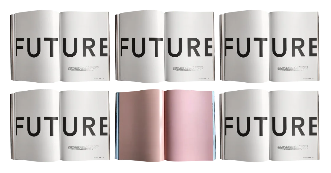 Tidskriften Rum 25 Year Anniversary Coffee Table Book, PAST PRESENT FUTURE. Art Direction and Graphic Design.